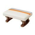 thumbnail image 1 of DOLITY Foot Rest with Wooden Legs Rectangle Step Stool for Dining Bed Shoe Changing Beige, 1 of 9