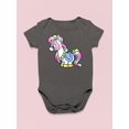 thumbnail image 3 of Rainbow Pony Bodysuit Infant -Image by Shutterstock,  24 Months, 3 of 4