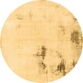 thumbnail image 1 of Ahgly Company Indoor Round Abstract Brown Modern Area Rugs, 7' Round, 1 of 4