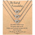 thumbnail image 1 of Collares de amistad YONGSHENG nudo de amor ajustable acero inoxidable 316L, 1 of 3