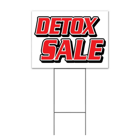 Detox Special (18" x 24") Yard Sign, Includes Metal Step Stake
