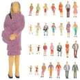 thumbnail image 3 of 26pcs People Figurines Mini Models Plastic Figures for Doll House Decor in Mixed Style, 3 of 8