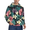 thumbnail image 2 of Daiia Green Tropical Leaves for Men's Fashion Hoodies & Sweatshirts with Kangaroo Pocket Hooded Sweatshirt Breathable & Moisture Wicking-Small, 2 of 7