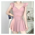 thumbnail image 3 of Traje de baño de una pieza para mujer,Traje de baño de una pieza para mujer Traje de baño con falda fruncida vintage Traje de baño de una pieza Aspecto llamativo, 3 of 8