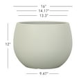 thumbnail image 7 of Mainstays Jordan 16" x 16" x 12" Large Round Vanilla Dream Resin Planter, 7 of 7