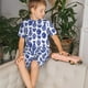 thumbnail image 4 of Balery Blue Vases Conjunto de Pijama Infantil de Manga Corta con Estampado – Ropa de Dormir de Algodón Suave-Small, 4 of 6