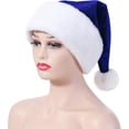 thumbnail image 4 of Unisex Adults Kids Velvet Comfort Santa Hat for Christmas New Year Festive Holiday Party Supplies, 4 of 6