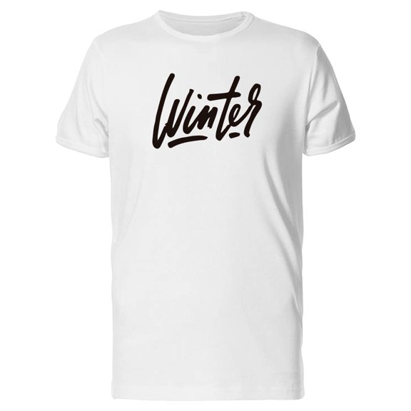 Winter With Cool Wordart Tee Men's -Image by Shutterstock