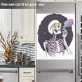 thumbnail image 3 of Yayeee Dishwasher Magnetic Cover Front Decoration Refrigerator Sheet Sticker, White Skeleton, 3 of 6