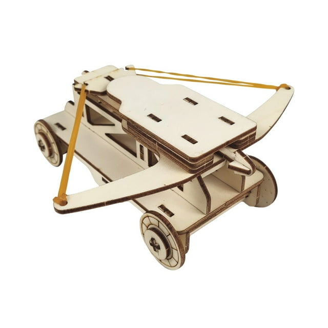 STEM Science Experiments DIY, coche de ballesta de madera para niños