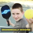 thumbnail image 6 of Uxcell Graphite Pickleball Paddles USAPA Fiberglass Paddle with Bag Blue Ball, 6 of 7