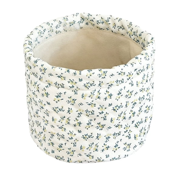 lanema Stylish Round Makeup Organizers With Pretty Floral Designs Holds All Your Beauty Products Neatly