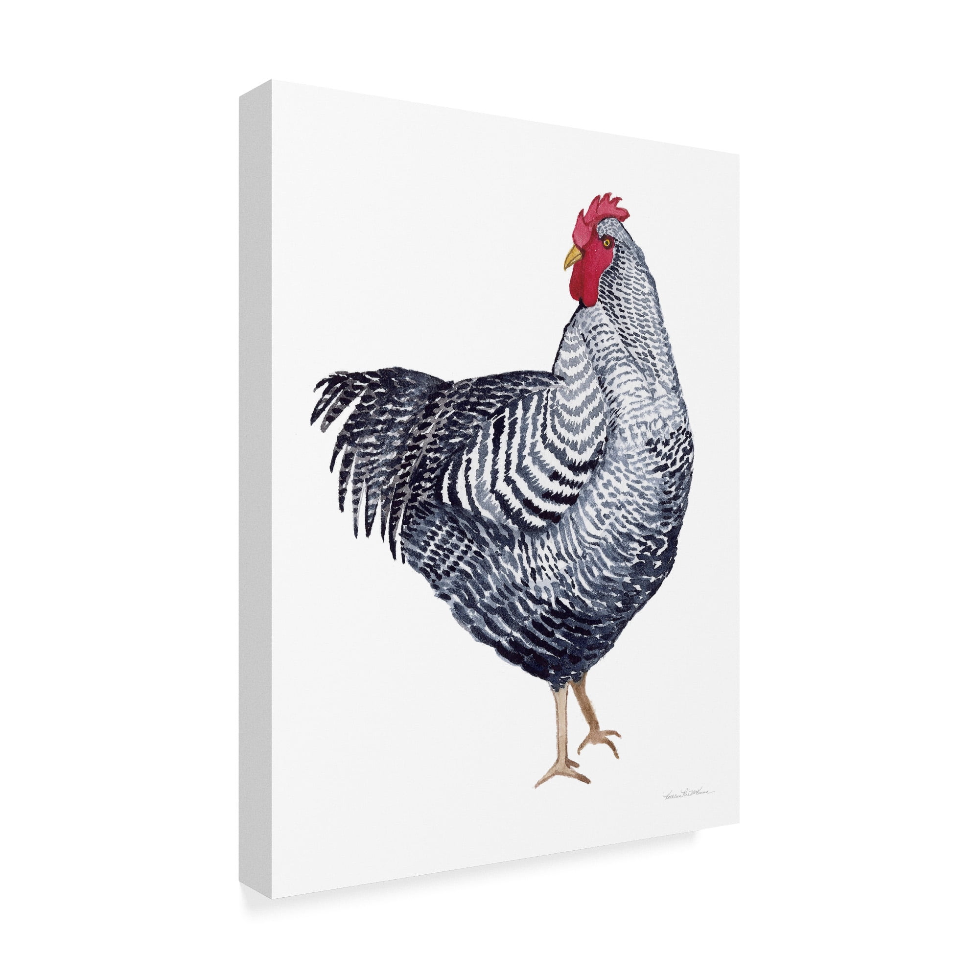 Trademark Fine Art 'Life on the Farm Chicken Element I' Canvas Art by Kathleen Parr McKenna