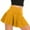 Yellow, variant on IROINNID Short Elastic Waist Skirt For Women Fake Two-piece Running Casual Yoga Tennis Skirt Solid Color Skirt