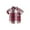 Red, variant on LNMQLPDBS Boys Tank Tops Boys Plaid Lapel Single Short Sleeve Shirt Multi Color Optional