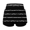 thumbnail image 5 of 2 In 1 Skorts Women 2 In 1 High Waisted Golf Skorts Lightweight Comfy Breathable Athletic Workout Skirts Shorts with Pockets,Black,L, 5 of 5