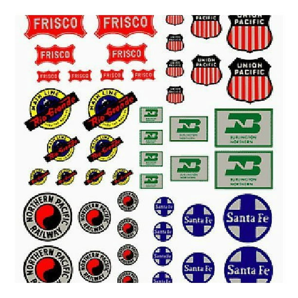 Woodland Scenics Dry Transfer Decals Railroad Heralds