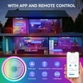 thumbnail image 4 of Sofucor 15-Inch Flush Mount Contemporary Ceiling Fan with LED Lights, Remote and App Control, 4 of 10