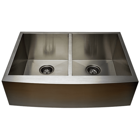 33 inch Farmhouse/Apron Front Equal Bowl Kitchen Sink