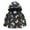 Black, variant on NOKIO Boys And Girls Lightweight Floral Outerwear Boys And Girls Small Children Spring Fall And Winter Casual Wind Printing Light Fashion Hooded Jacket Jacket Windproof Plush Outwear