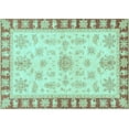 thumbnail image 1 of Ahgly Company Indoor Rectangle Oriental Light Blue Traditional Area Rugs, 2' x 3', 1 of 4