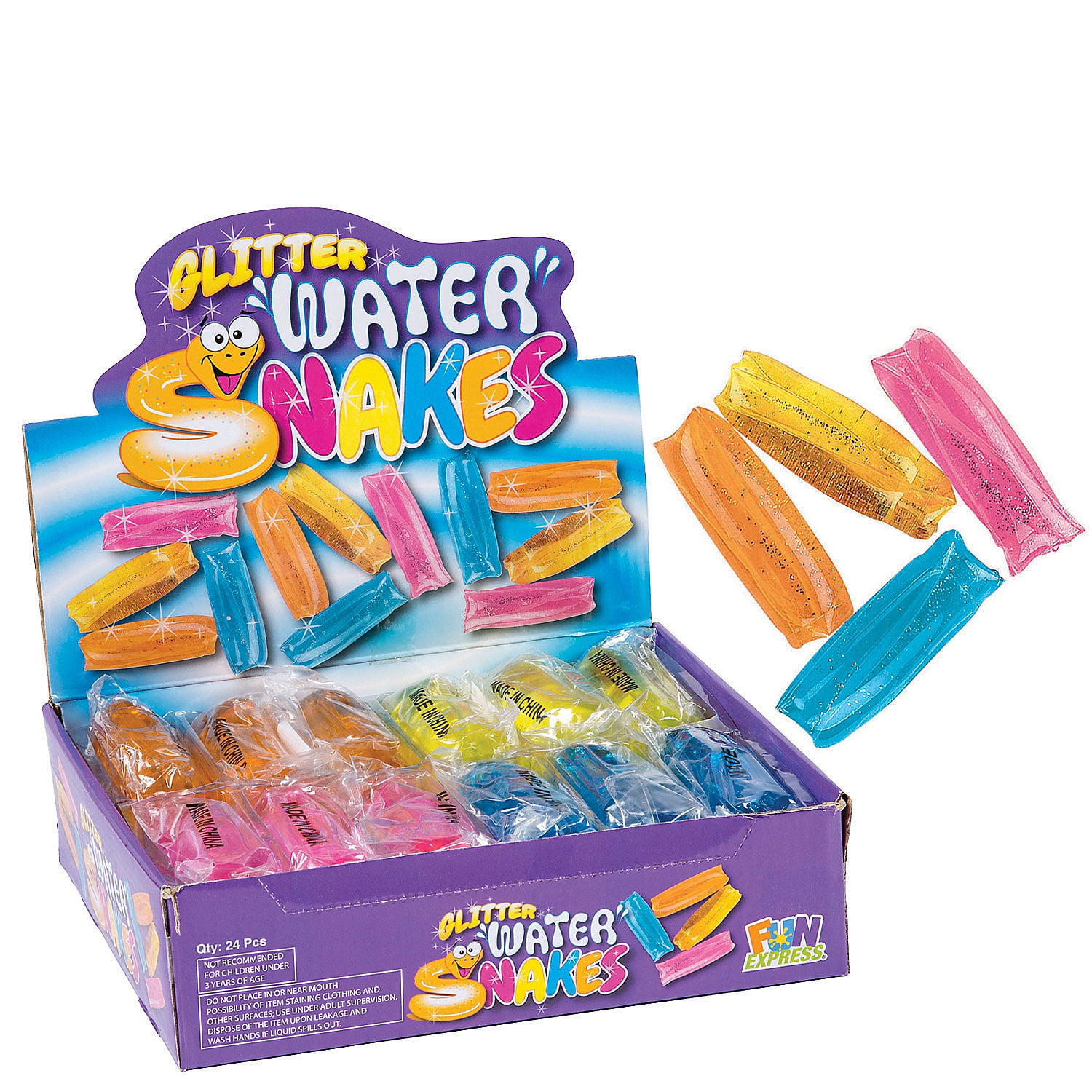 mini glitter water tubes