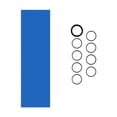 thumbnail image 1 of Almencla Heat Shrinkable Sleeve Good Resistant Protective Versatile Silicone Blue, 1 of 8