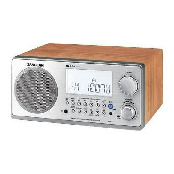 Sangean-WR-2 - Clock radio - 7 Watt - walnut