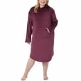 thumbnail image 2 of 32 Degrees Women's Super Soft Velour Relaxed Fit Hooded Lounger, 2 of 6
