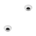 thumbnail image 2 of Langgg Couvercle de Trou de Bureau d'Ordinateur Portable Rond Étanche Rond Réglable Organiseur de Câble de Table de Bureau 50mm Argent 2ensemble, 2 of 6