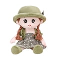 thumbnail image 1 of Muñeca de peluche HUOGUO para niña, suave, 45 cm, con gorro y falda, 1 of 3