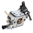 thumbnail image 2 of Carburador de repuesto Ticfox aleación de aluminio para motores de gasolina de motosierra 450 450E 445 445E, 2 of 14