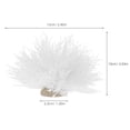 thumbnail image 2 of WRITWAA Realistic Design Simulated Water Plant Fish Tank Landscaping White Plastic 1 Piece, 2 of 7
