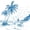 Blue White, variant on Castle Fairy Cartoon Surf Duck Stripe Tile Bed Sheets 4-Piece,Sunglass Bird Pastel Striped Background Full Size Sheets,Pink Sky,1 Fitted Sheet,1 Flat Sheet and 2 Pillowcases