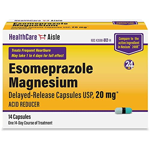 HealthCareAisle Esomeprazole Magnesium 20 mg â€“ 14 DelayedRelease