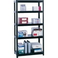 thumbnail image 3 of Safco 5245BL Boltless Steel Shelving, 5 Shelves, 36w x 18d x 72h, Black, 3 of 5