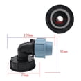 thumbnail image 2 of Adaptador de tanque IBC S60X6 Conector de manguera para tanque de agua IBC Codo de salida de 25 mm, 2 of 5