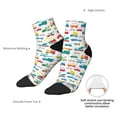 thumbnail image 6 of Pofeuu Cute Transport Print 30cm Socks, Adult Running Hiking Socks for Youth and Adult, 6 of 7