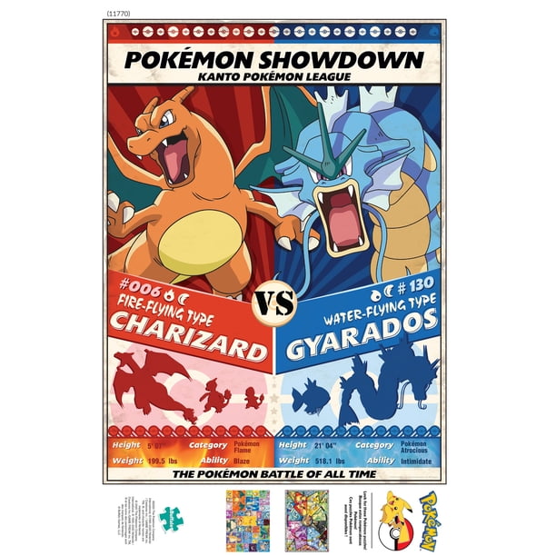 Buffalo Games - Pokemon Showdown: Charizard V. Gyarados - 1000