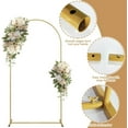 thumbnail image 6 of Metal Arch Backdrop Stand 2M/6.6FT Gold Wedding Arch Balloon Arch Stand,Garden Arch Frame for Wedding Birthday Party Balloon Flower Arch Decoration, 6 of 7