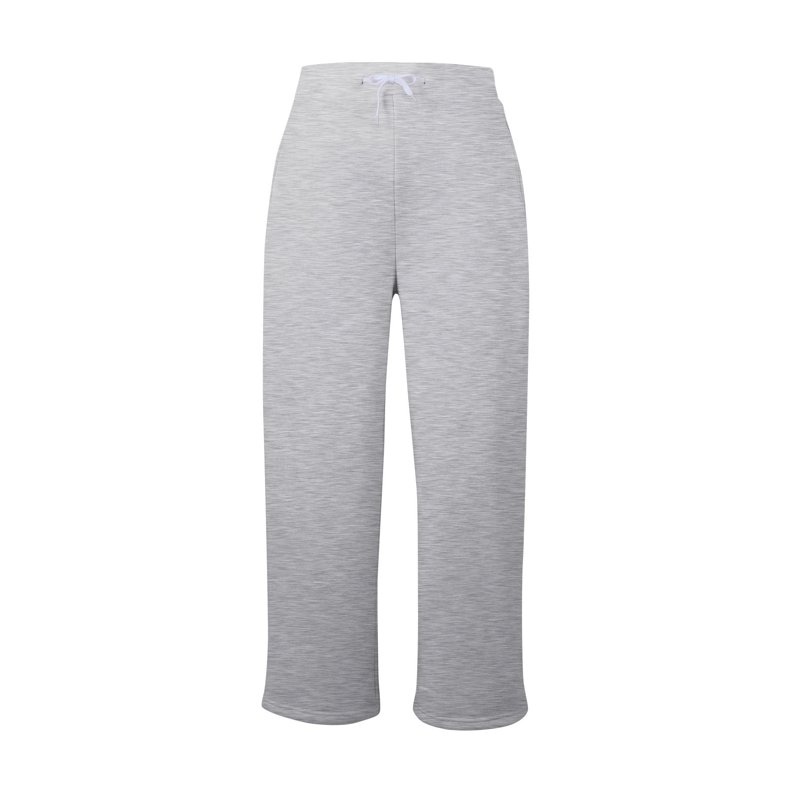 TQWQT Women's Wide Leg Sweatpants Casual Trendy Trending Loose Fit Comfy  High Wasited Elastic Waist Jogger Winter Sweat Pants with Pockets Light  Gray XXL 