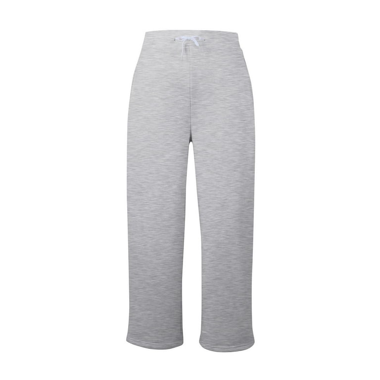 kqetty Grey Sweatpants Womens Solid Color Comfortable Fall and