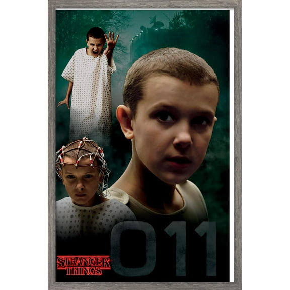Netflix Stranger Things - Eleven Wall Poster, 14.725" x 22.375", Framed