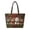 Christmas Cute Cats, variant on Christmas Poinsettia Padded Shoulder Tote Bag, Zipper Closure Festive Quilted Handbag for Xmas Shopping, Holiday Gift Carrying, Winter Travel and Daily Commute Use