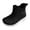 Black, variant on XIMIN Kids Girls Rain Boots Chelsea Ankle Booties Waterproof Non Slip Lightweight Workout Athletic Water Sneakers for Garden Work Fall Winter Footwear