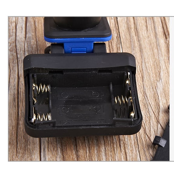 DEEPCRAFF LED Headlamp - Black, 3 Modes, Clip on Or Wear, Adjustable Beam, Night Cycling