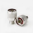 thumbnail image 4 of Conector coaxial de RF de cabeza N Adaptador amplificador de señal de teléfono móvil de giro N/f-jk N macho-F hembra N giro F núcleo de cobre (2 piezas), 4 of 5