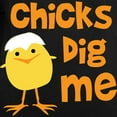 thumbnail image 3 of CafePress - Chicks Dig Me Long Sleeve Dark T Shirt - Long Sleeve Dark T-Shirt, 3 of 4