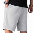 thumbnail image 6 of Mens Casual Shorts Loose Fit Comfy Summer Vacation Beach Shorts with Pockets Drawstring Travel Short Pants Gray XXXL(XXXL), 6 of 9