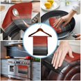 thumbnail image 3 of Red Gray Black Kitchen Towels Set of 3, Water Absorbent Dish Towel, Vintage Country Gradient Wooden Grain Decorative Hand Towels - Quick Drying Cloth for Cooking Baking, 18x28 Inch, 3 of 8